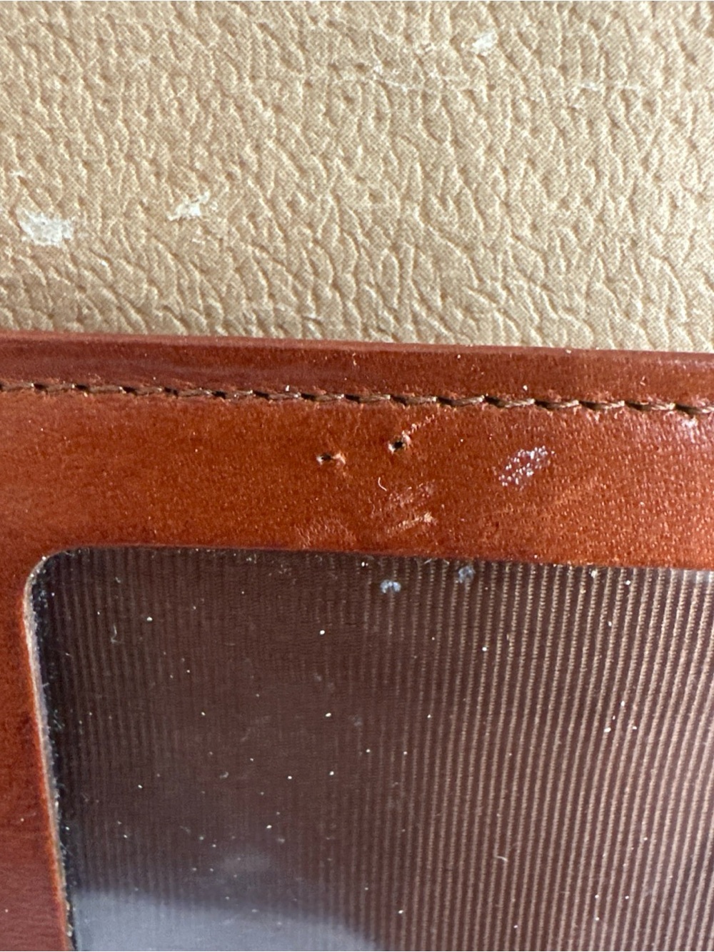 Dooney & Bourke Tan Pebbled Leather checkbook Wallet - Picture 10 of 13